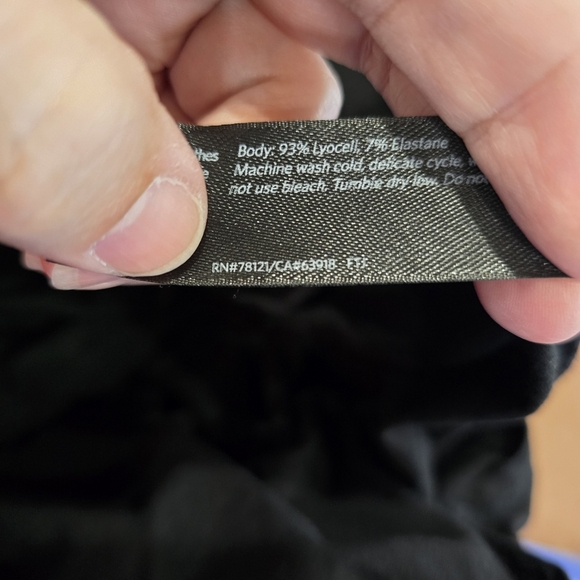 Eileen Fisher Knit Mandarin Collar Dress Size XSMALL Black Oversized Loose - Picture 7 of 8